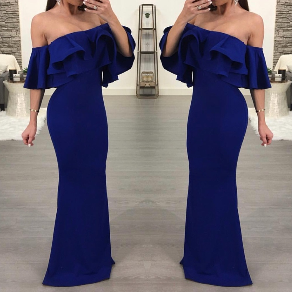 Royal blue dress